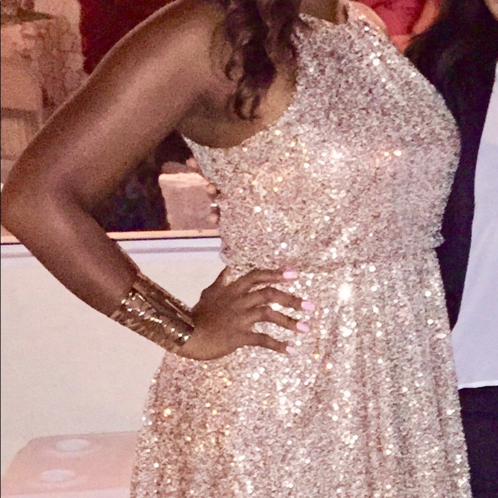 Forever 21 Gold Sequined Dress